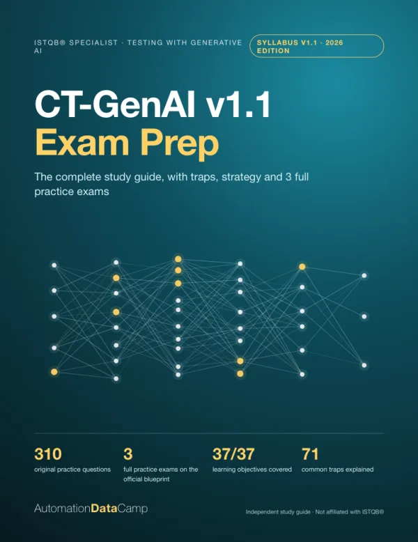 Cover of CT-GenAI v1.1 Exam Prep — Testing with Generative AI