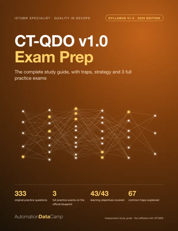 Cover of CT-QDO v1.0 Exam Prep — Quality in DevOps